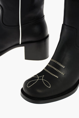 Chunky Heel Knee High Texas Boots 6,5cm