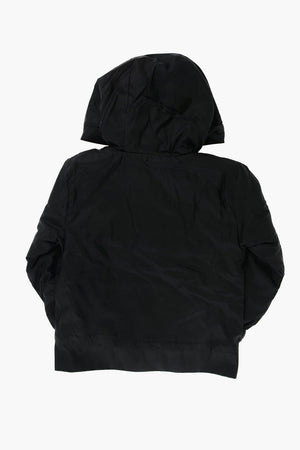 Jacke mit Kapuze und Logodruck