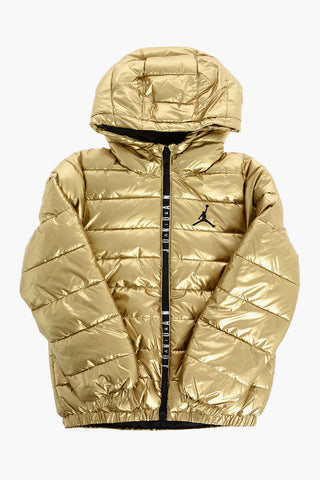 Waterproof Logo Embroidered Puffer