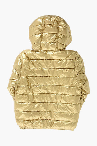 Waterproof Logo Embroidered Puffer