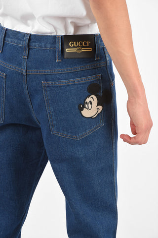 DISNEY 20cm Mickey mouse Embroidered Jeans