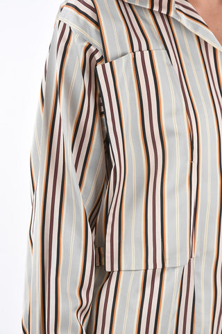 Striped LULL Pajama Blouse
