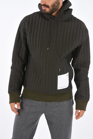 Quilted SELF-ENCLOSED Hoodie 