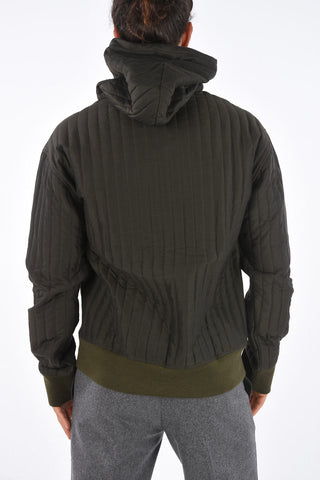 Quilted SELF-ENCLOSED Hoodie 