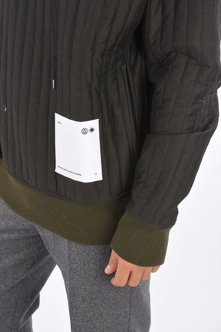 Quilted SELF-ENCLOSED Hoodie 