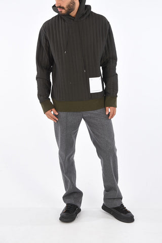 Quilted SELF-ENCLOSED Hoodie 