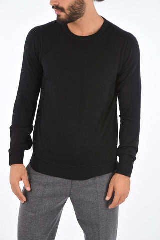 Wool and Cashmere BLOCK TECTURE Crew-Neck Sweater
