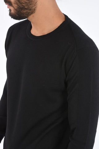 Wool and Cashmere BLOCK TECTURE Crew-Neck Sweater
