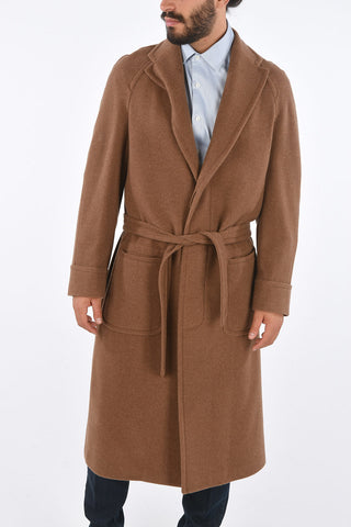 Cappotto in Cashmere con Chiusura a scomparsa
