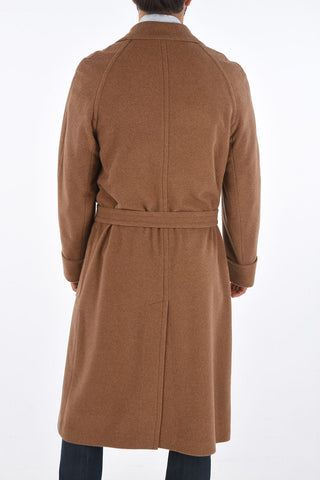 Cappotto in Cashmere con Chiusura a scomparsa