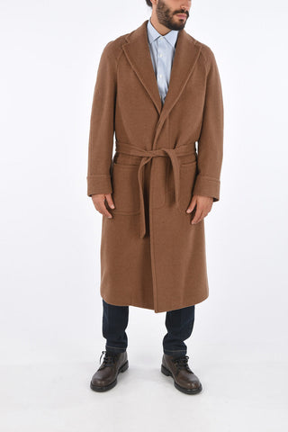 Cappotto in Cashmere con Chiusura a scomparsa
