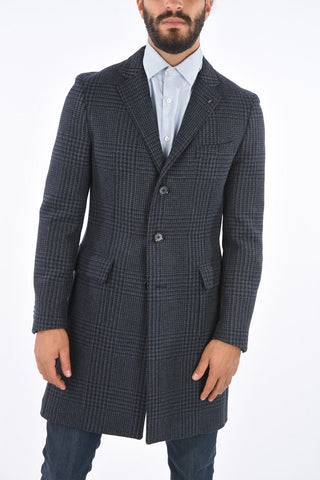 CC COLLECTION Cappotto Sfoderato in Lana Vergine Pied-de Poule