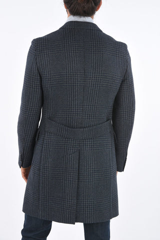 CC COLLECTION Cappotto Sfoderato in Lana Vergine Pied-de Poule