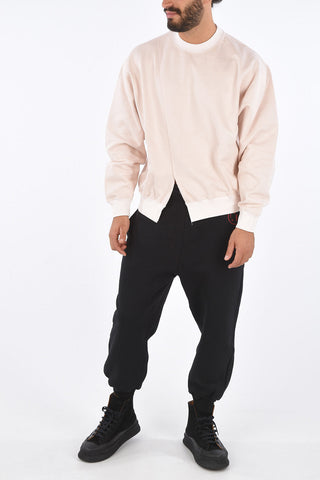 Visible Seams SLASHED Crew-Neck Sweater