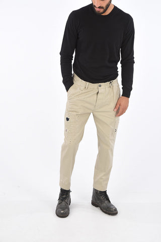 Elastic Waist Band Logo Printed Pants 