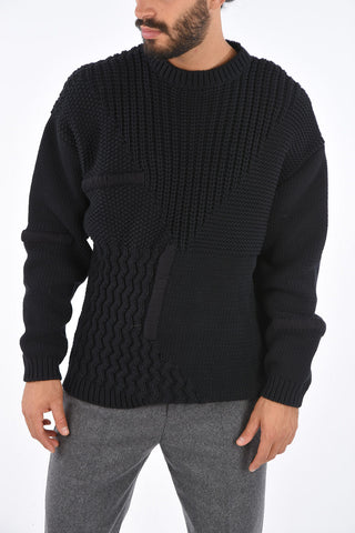 Crochet Cotton PRISMA Crew-Neck Sweater