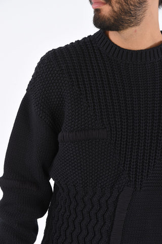 Crochet Cotton PRISMA Crew-Neck Sweater