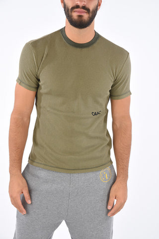 T-Shirt Girocollo WAFFLE con Stampa Logo