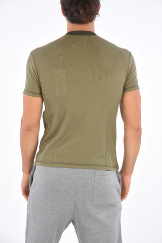 T-Shirt Girocollo WAFFLE con Stampa Logo