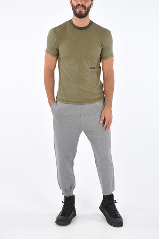 T-Shirt Girocollo WAFFLE con Stampa Logo