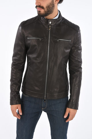 ID Giubbotto in Nappa PLJ MAN con Tasche con Zip