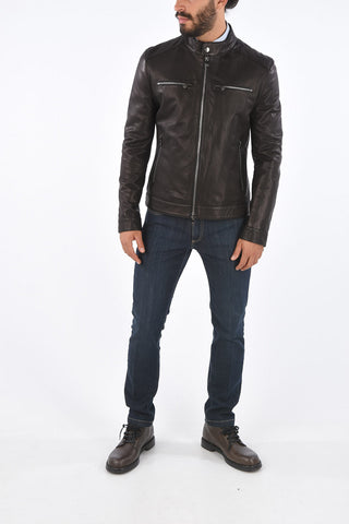ID Giubbotto in Nappa PLJ MAN con Tasche con Zip