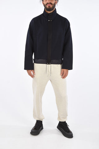 Drawstring Hem BONN Full-Zipped Mock Jacket
