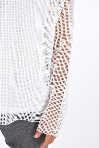 Maglia Girocollo in Cotone a Rete 