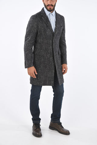 CC COLLECTION Cappotto in Lana Vergine Mèlange con Tasca Interna 