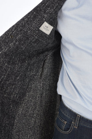 CC COLLECTION Cappotto in Lana Vergine Mèlange con Tasca Interna 