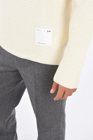 Wool Turtle-Neck Fisherman Sweater