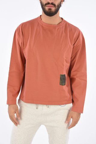 Cotton DRAWCORD Crew-Neck Sweatshirt