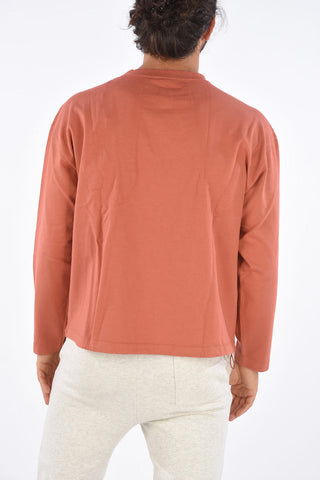 Cotton DRAWCORD Crew-Neck Sweatshirt