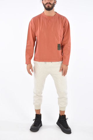 Cotton DRAWCORD Crew-Neck Sweatshirt