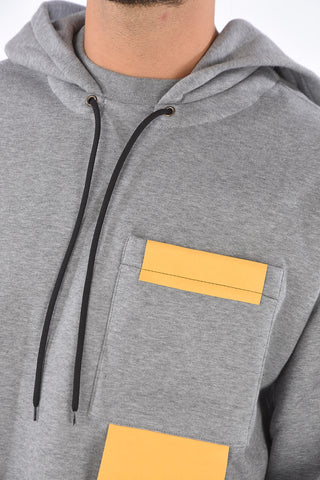 Felpa Hoodie MULTIPLES Con Maxi Tasca a Toppa