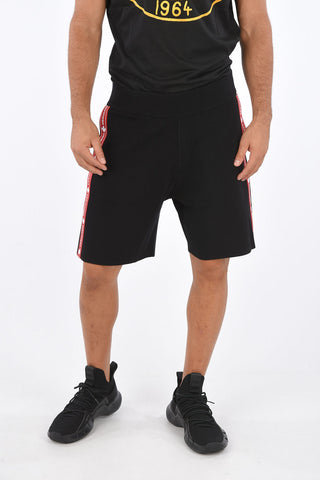 Shorts in Lana Super Stretch con Banda Laterale Logata