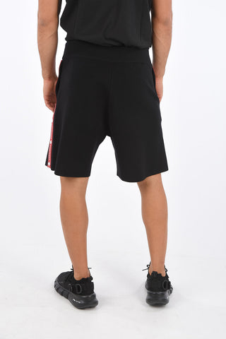 Shorts in Lana Super Stretch con Banda Laterale Logata