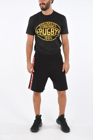 Shorts in Lana Super Stretch con Banda Laterale Logata