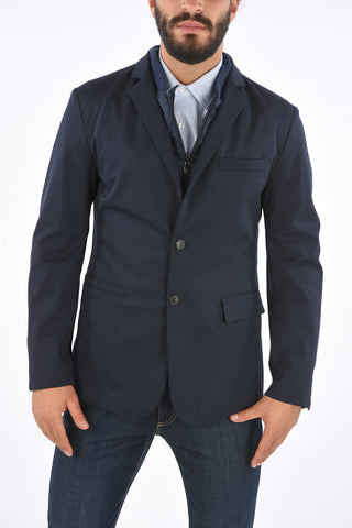 Blazer Revers Classico con Gilet Removibile 