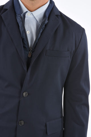 Blazer Revers Classico con Gilet Removibile 