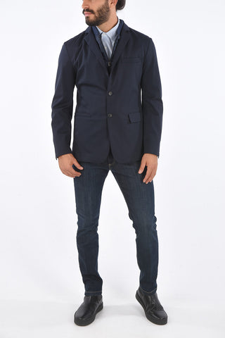 Blazer Revers Classico con Gilet Removibile 