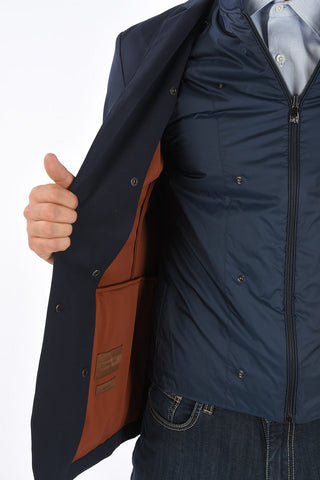 Blazer Revers Classico con Gilet Removibile 
