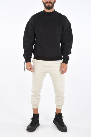 Drawstring Sleevee MULTIPLES Crew-Neck Sweatshirt
