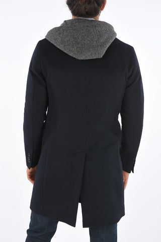 CC COLLECTION Cappotto con bottoni e Zip a 3 Tasche 