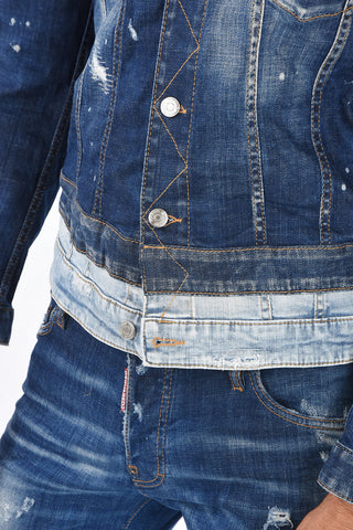 Distressed Denim MINI Jacket