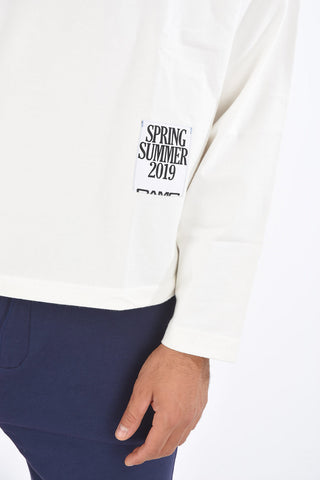 Drawstring Hem DRAWCORD Long Sleeve T-Shirt