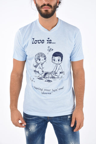 Cotton COOL FIT LOVE IS.. Crew-Neck T-Shirt