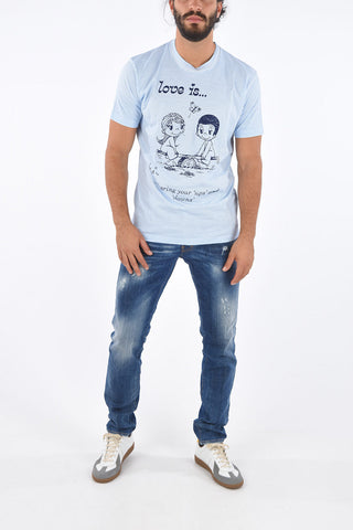 Cotton COOL FIT LOVE IS.. Crew-Neck T-Shirt