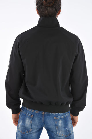 Stretch Virgin Wool Sleeve Logo Band Jacket