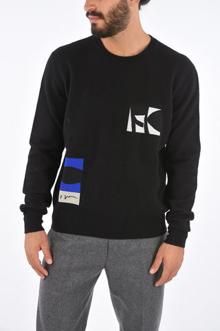 Embroidered FORM Crew-Neck Sweater